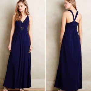NWT Anthropologie Maeve Yuma Navy Maxi Dress - 2P